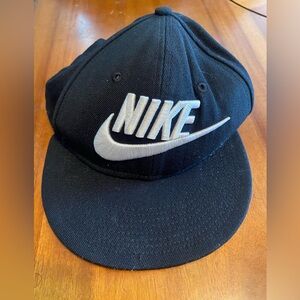 Nike Black Cap with White Logo